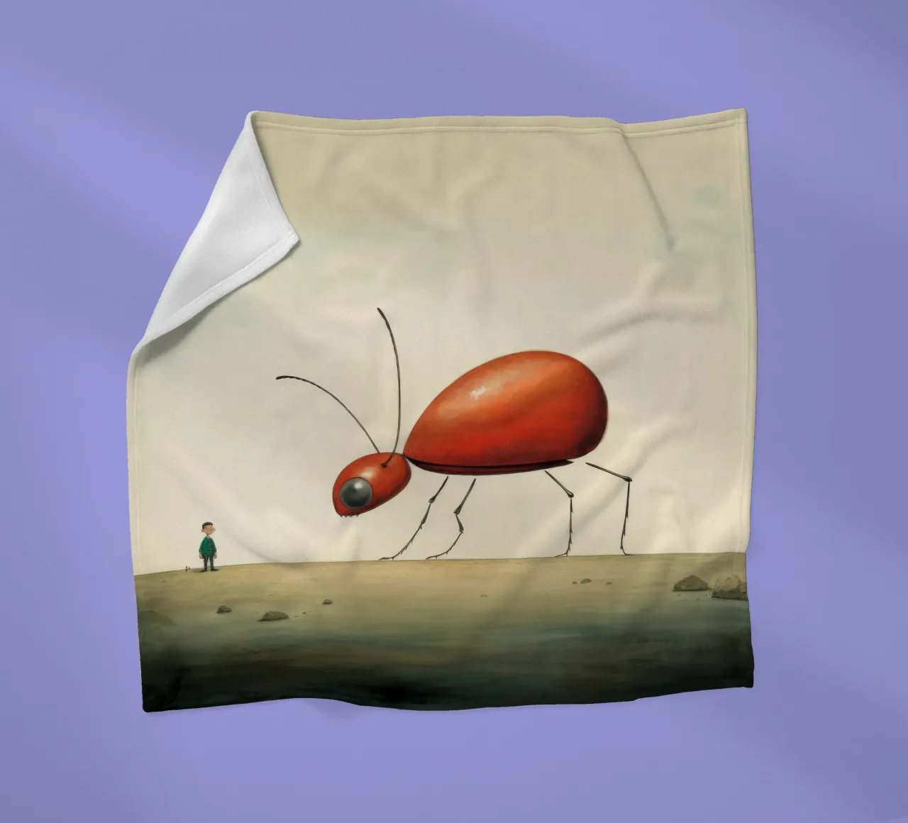 Minimo Ant 1 coperta in pile da Minimal Animal Art