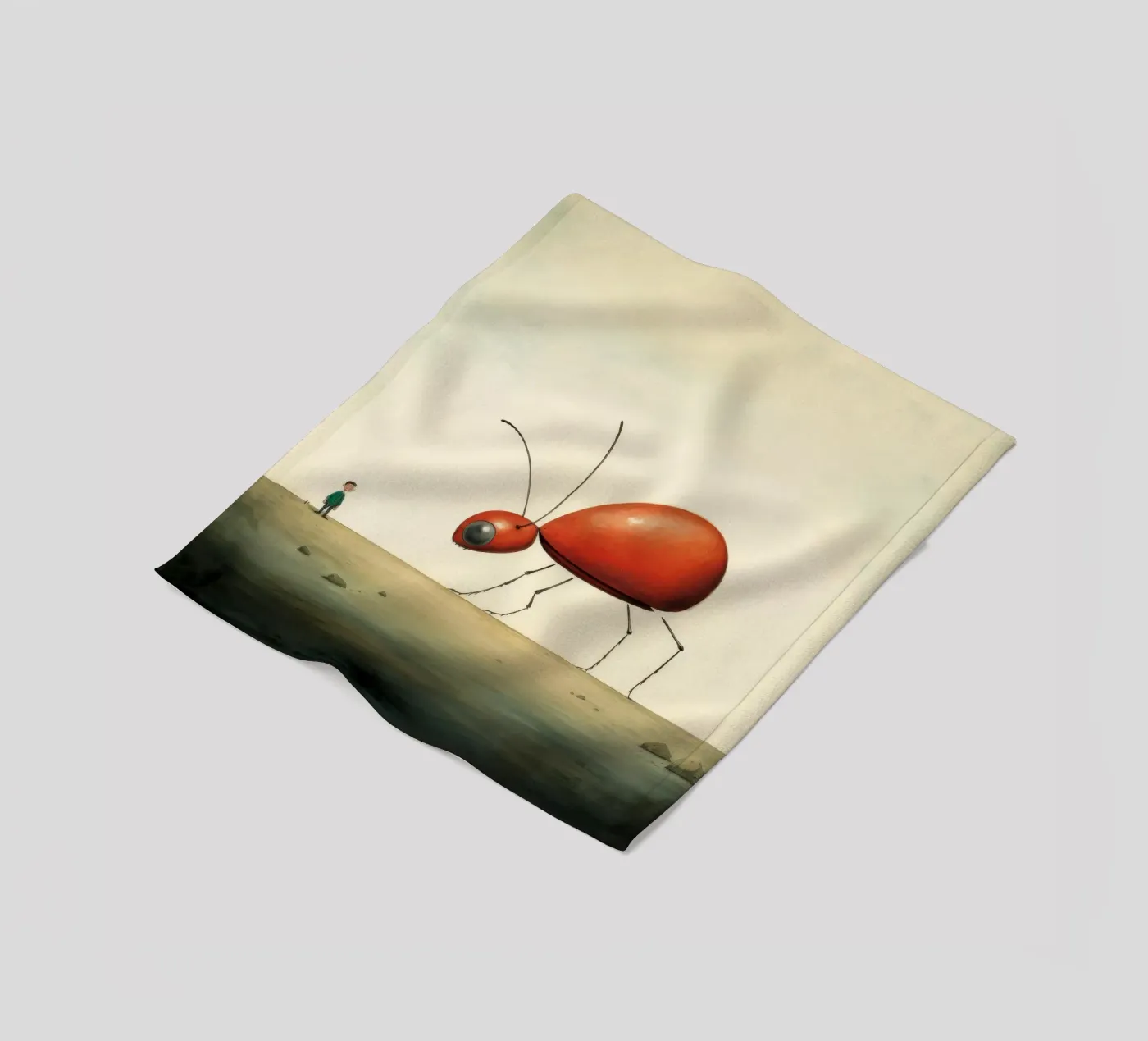 Minimum Ant fleecedeken van Minimal Animal Art