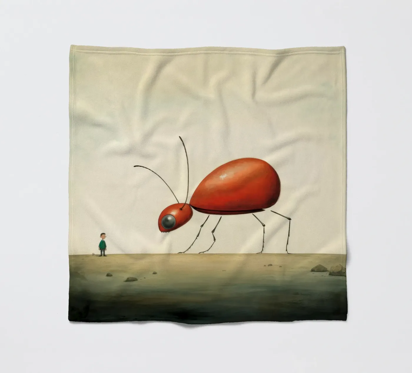 Minimum Ant fleecedeken van Minimal Animal Art