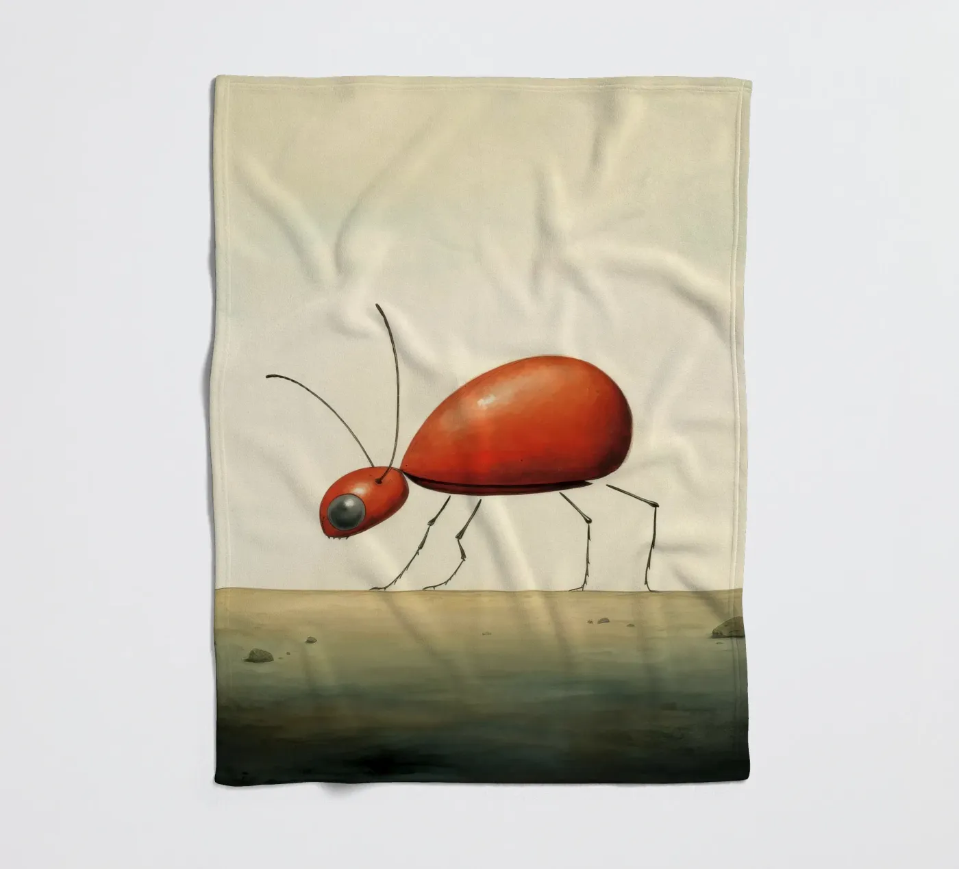 Minimum Ant fleecedeken van Minimal Animal Art