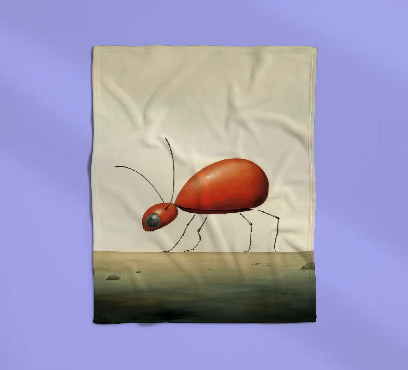 Minimum Ant fleecedeken van Minimal Animal Art