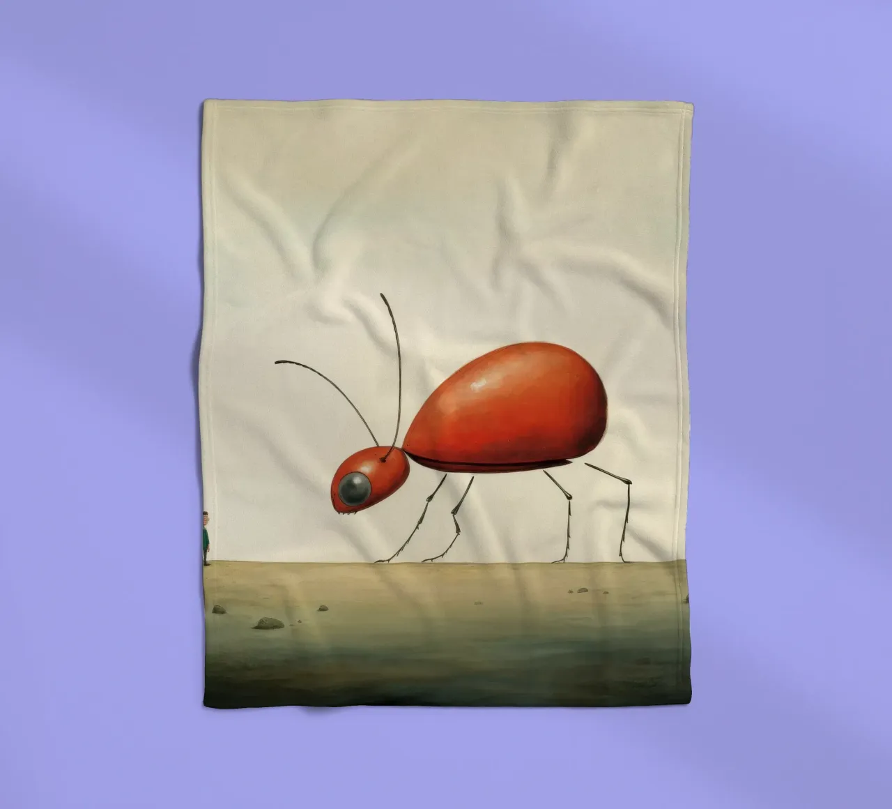 Minimo Ant 1 coperta in pile da Minimal Animal Art