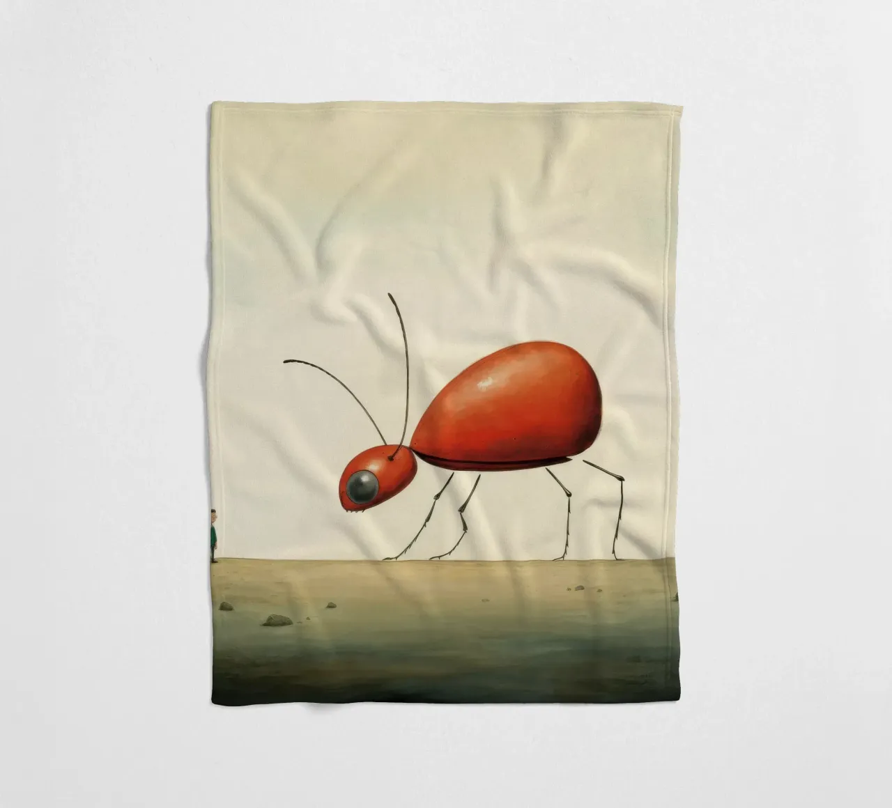 Minimo Ant 1 coperta in pile da Minimal Animal Art