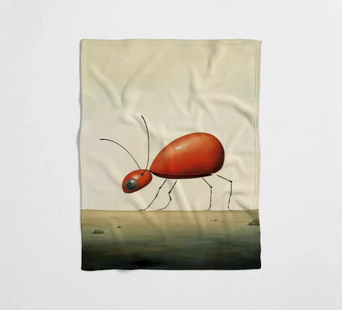 Minimum Ant fleecedeken van Minimal Animal Art