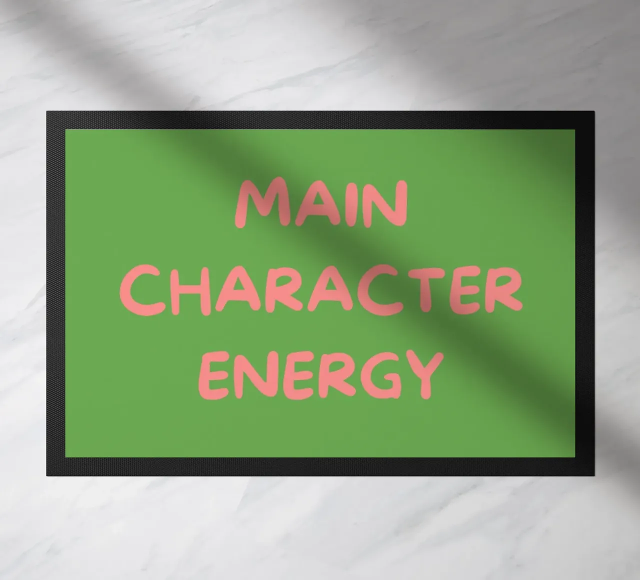 Main Character Energy | Pink & Green Typography Art Print zerbino da PrintCessStudio