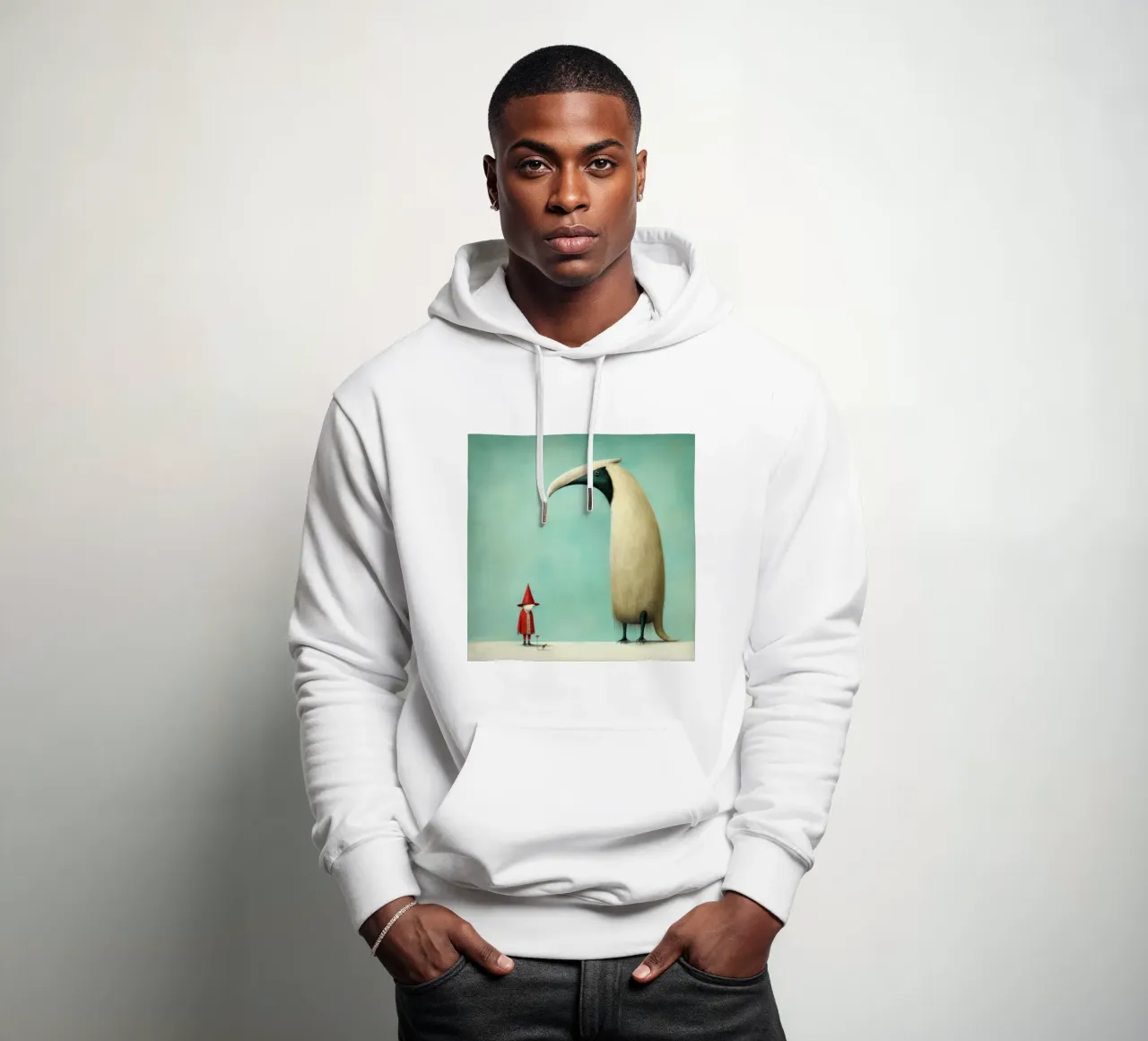 Formichiere minimo 2 felpa con cappuccio da Minimal Animal Art