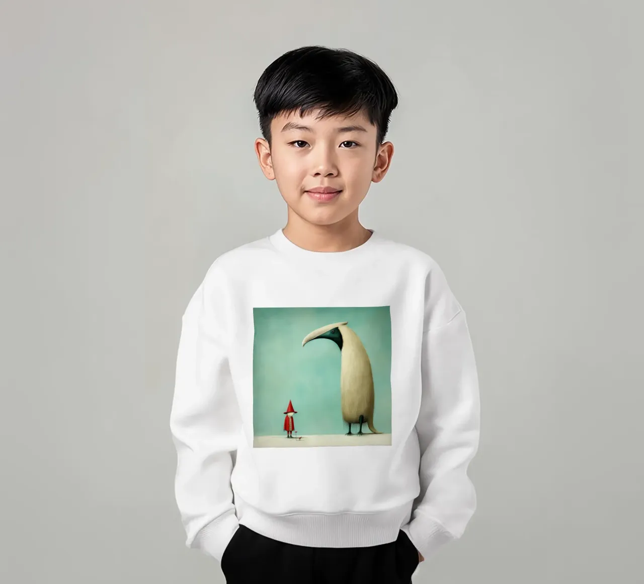 Formichiere minimo 2 felpa bambino da Minimal Animal Art