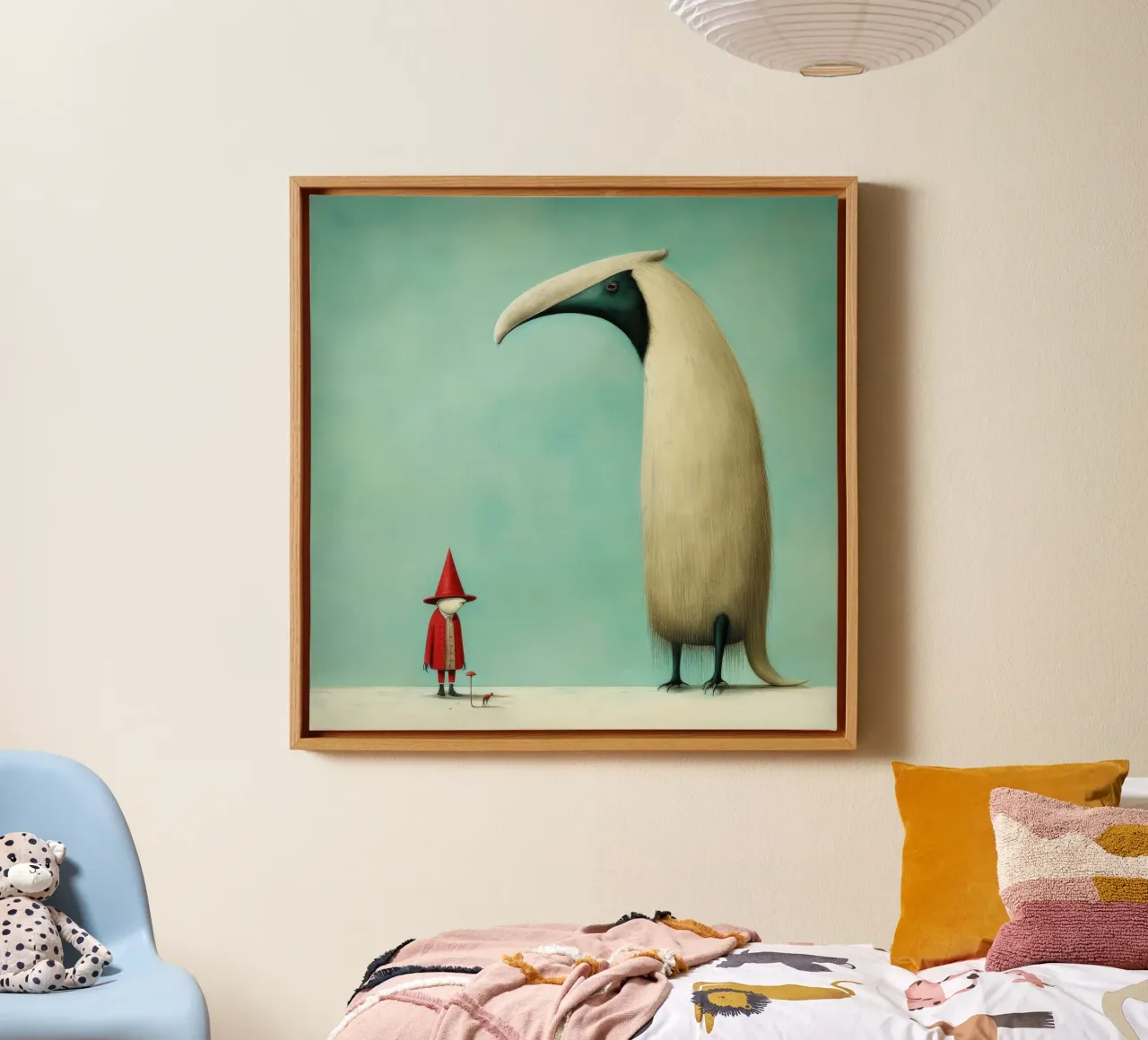 Formichiere minimo 2 tela con Cornice a cassetta da Minimal Animal Art