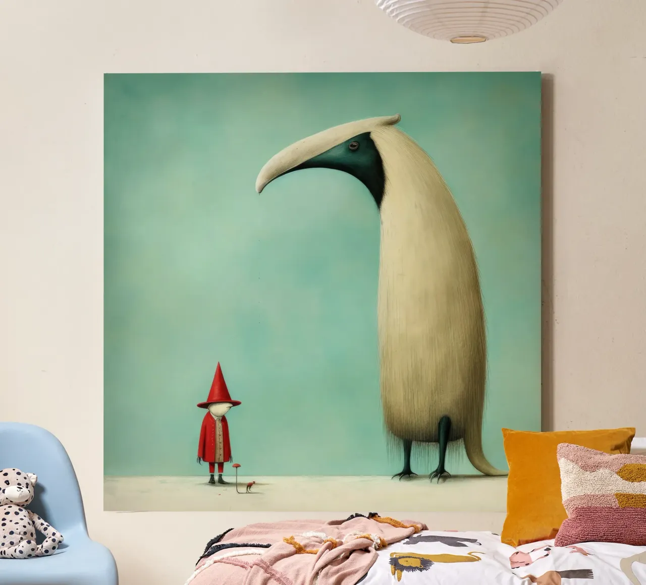Formichiere minimo 2 tela con Cornice a cassetta da Minimal Animal Art
