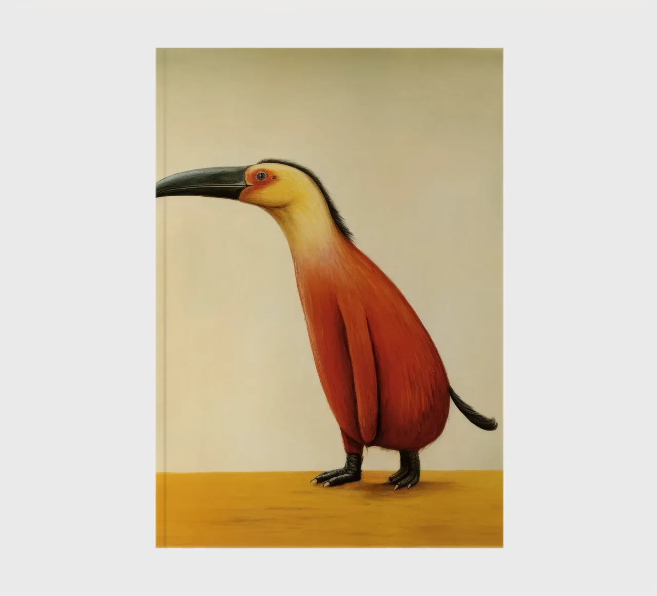Minimal Anteater 4 notebook by Minimal Animal Art