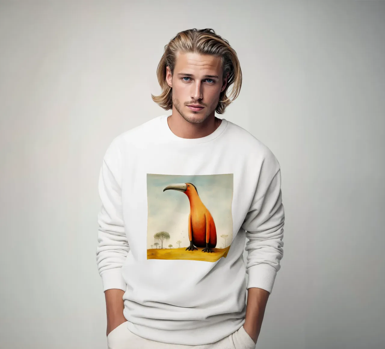 Minimal Anteater 1 sweatshirt by Minimal Animal Art