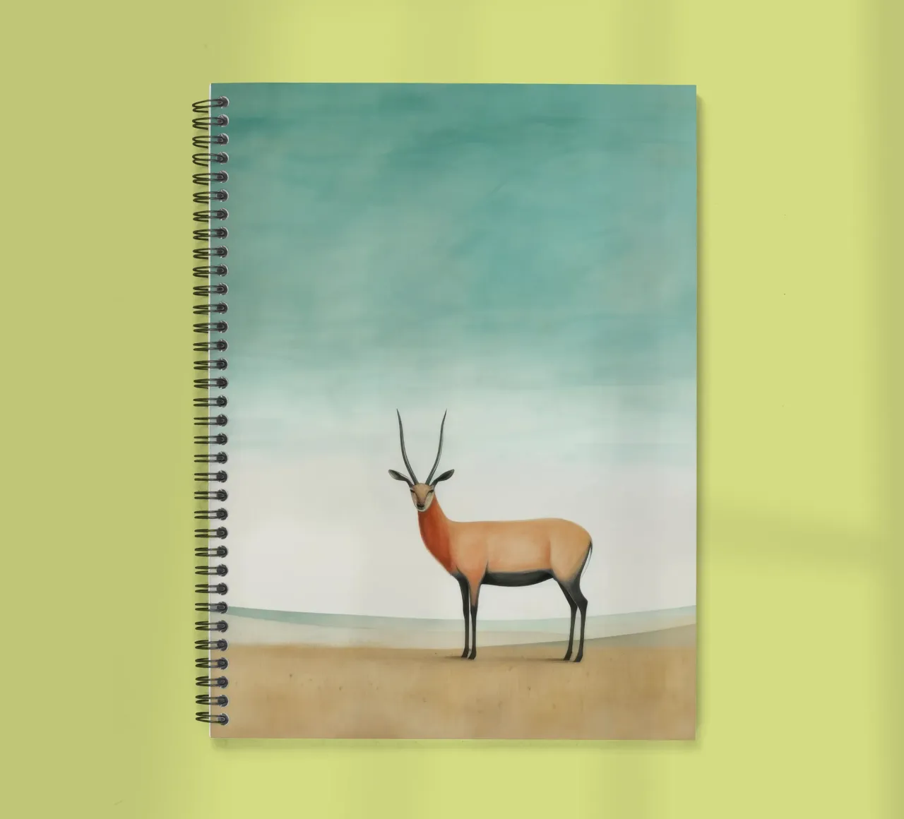 Minimal Antelope 2 spiral notebook by Minimal Animal Art