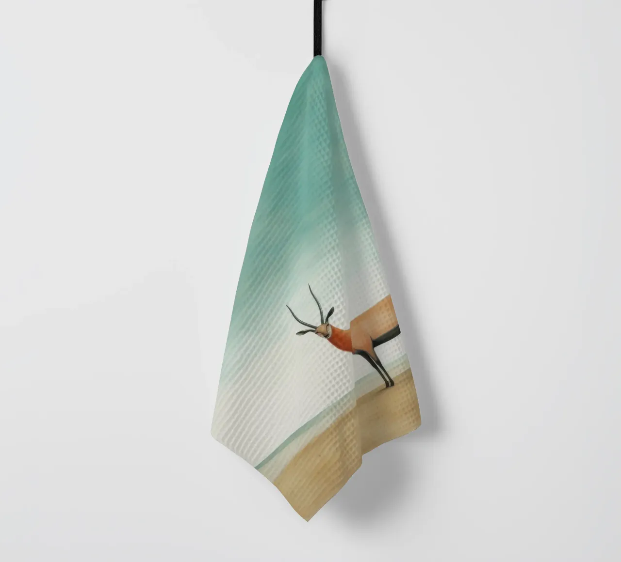 Antilope minima 2 canovaccio da cucina da Minimal Animal Art
