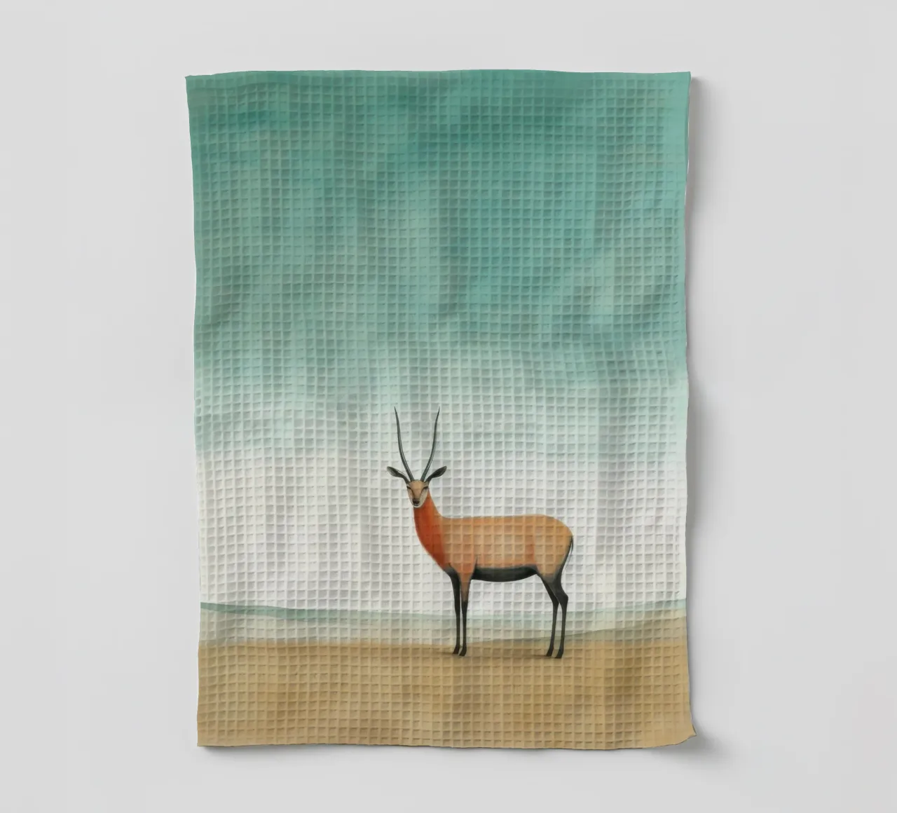 Antilope minima 2 canovaccio da cucina da Minimal Animal Art
