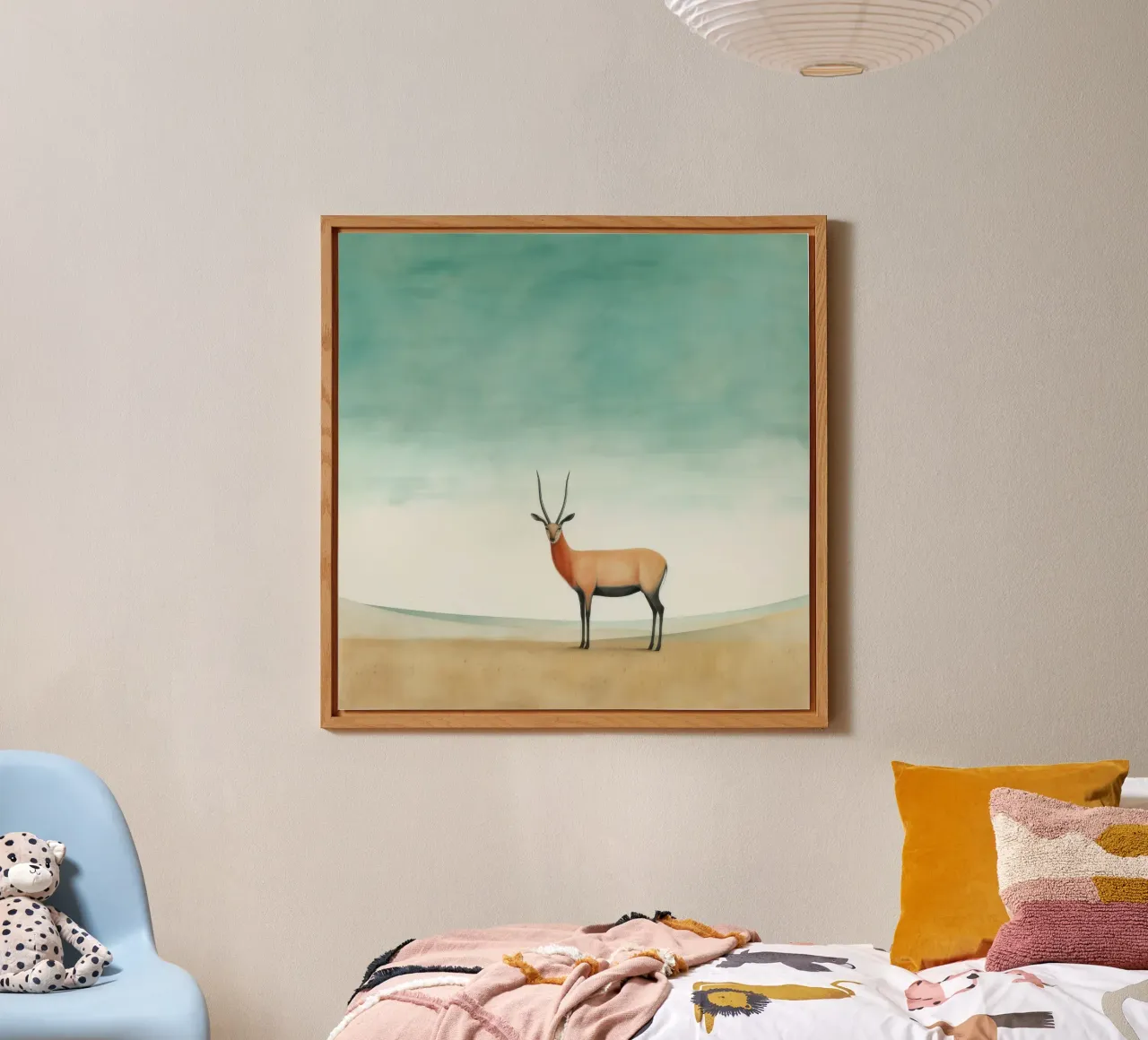 Antilope minima 2 alluminio dibond da Minimal Animal Art