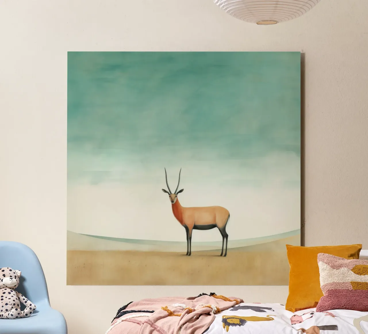 Antilope minima 2 alluminio dibond da Minimal Animal Art