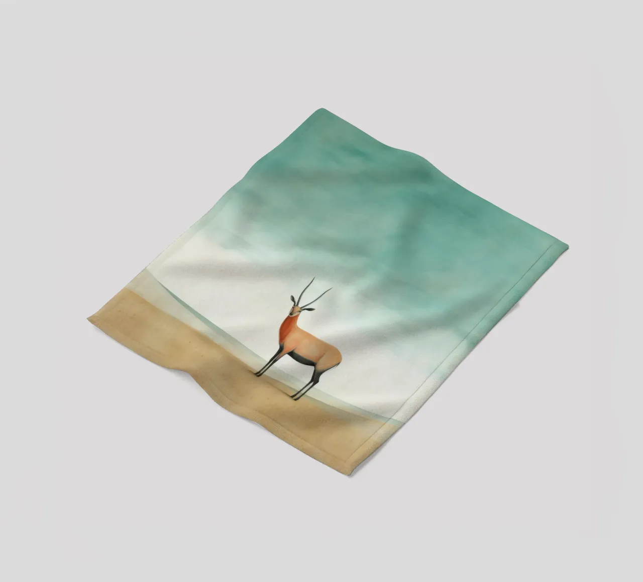 Antilope minima 2 coperta in pile da Minimal Animal Art