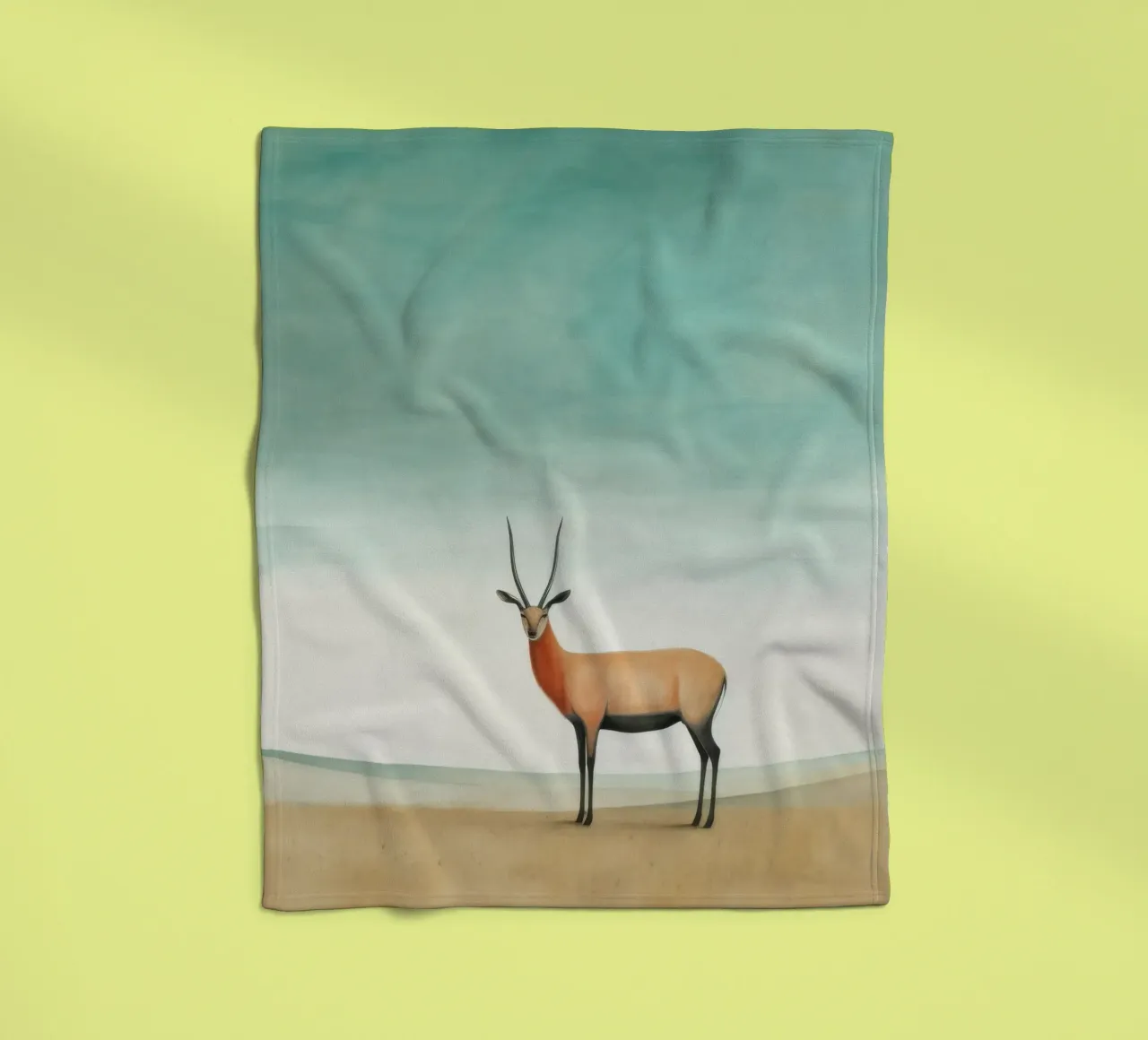 Antilope minima 2 coperta in pile da Minimal Animal Art