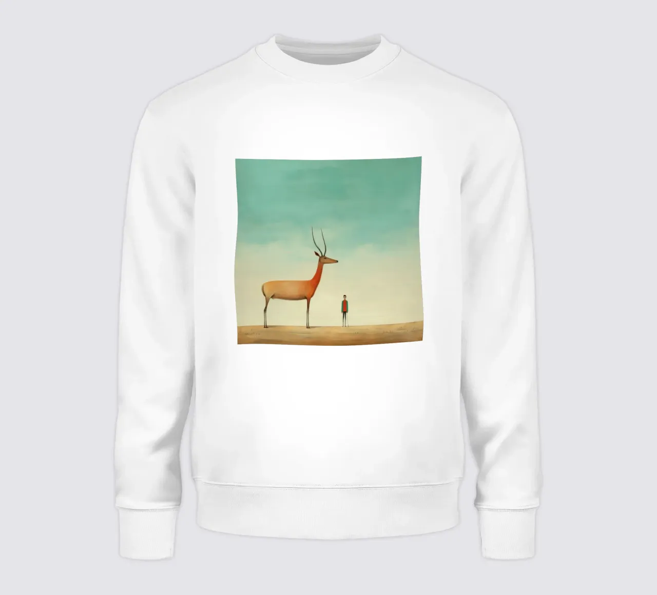 Antilope minima 3 felpa da Minimal Animal Art