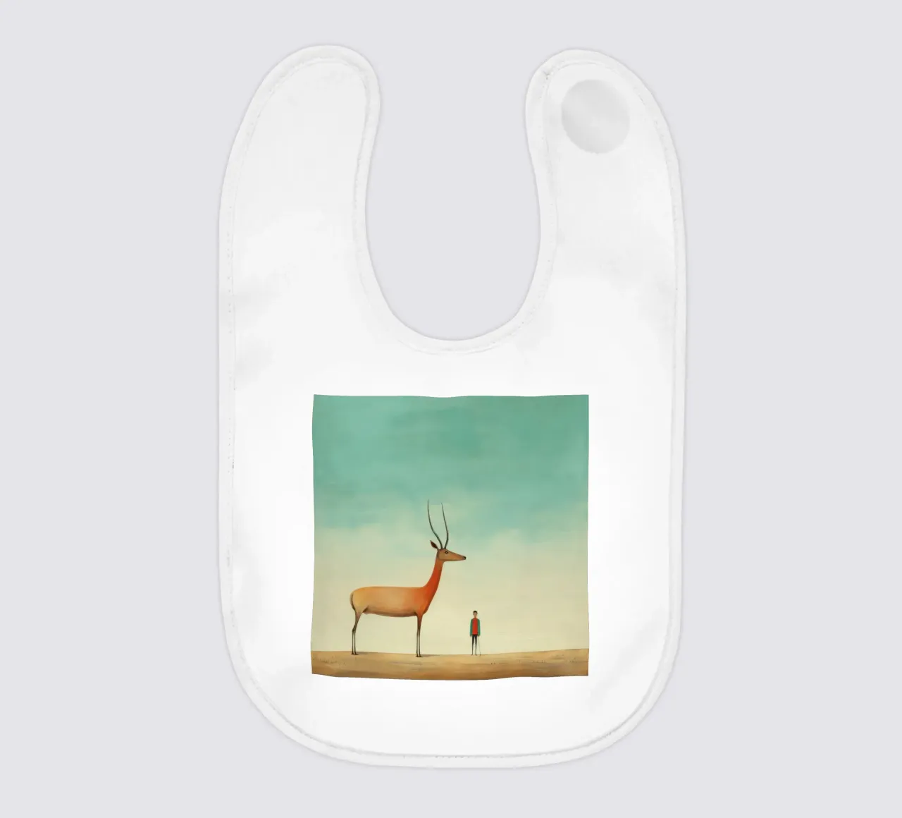 Antilope minima 3 bavaglino da Minimal Animal Art