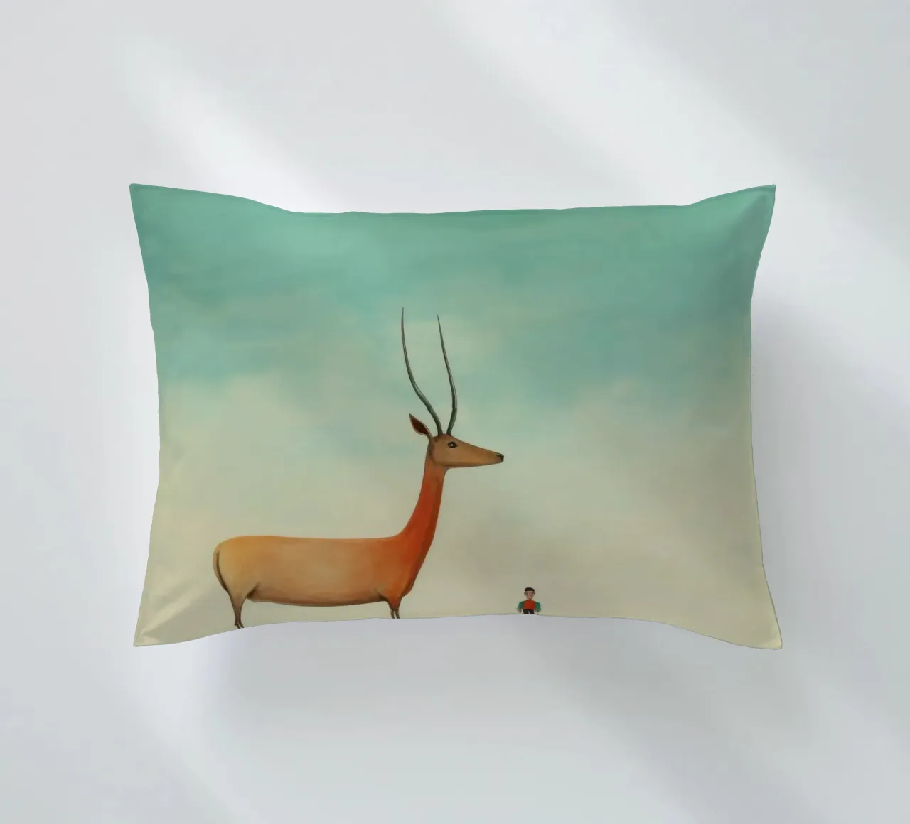 Antilope minima 3 cuscino da Minimal Animal Art