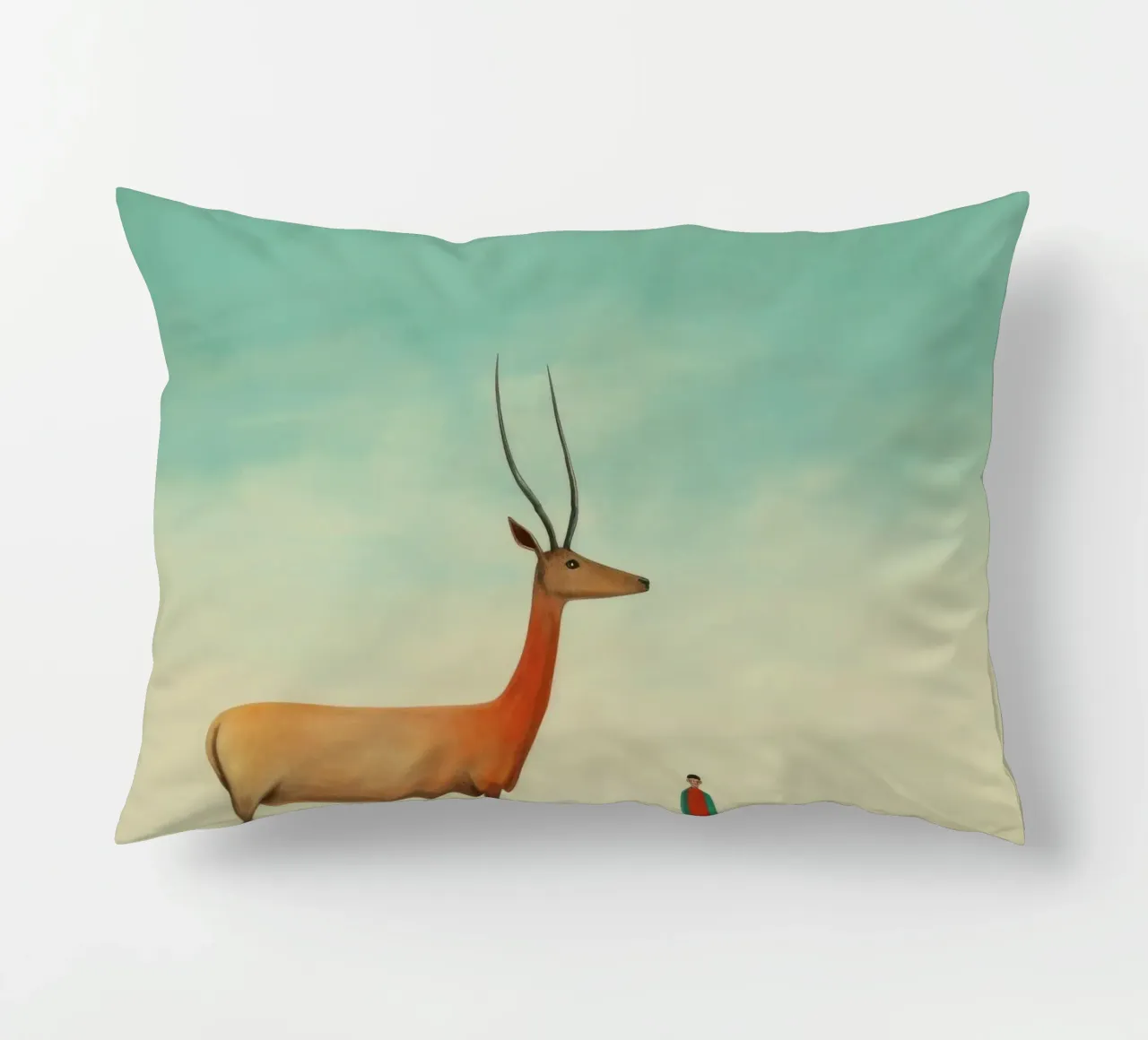 Antilope minima 3 cuscino da Minimal Animal Art