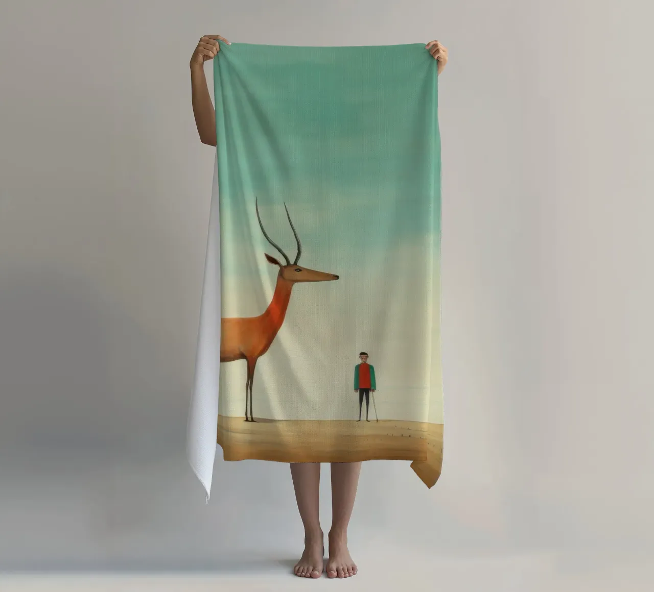 Antilope minima 3 telo mare da Minimal Animal Art