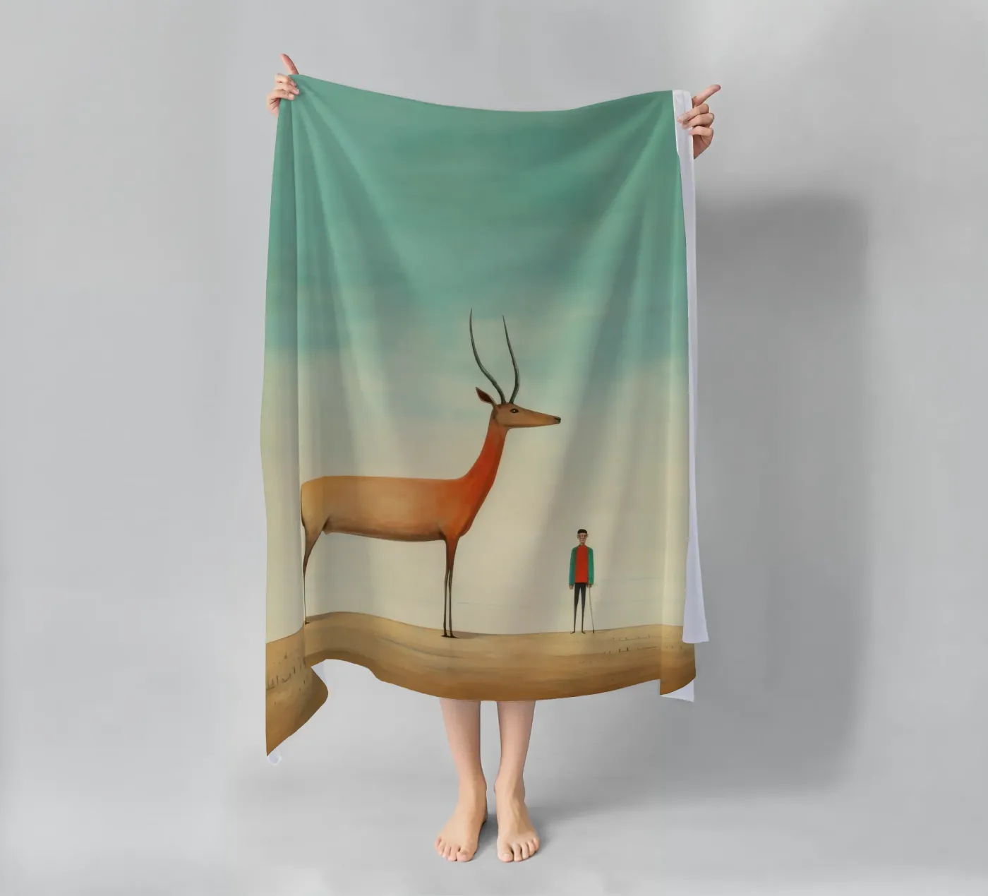 Antilope minima telo mare da Minimal Animal Art