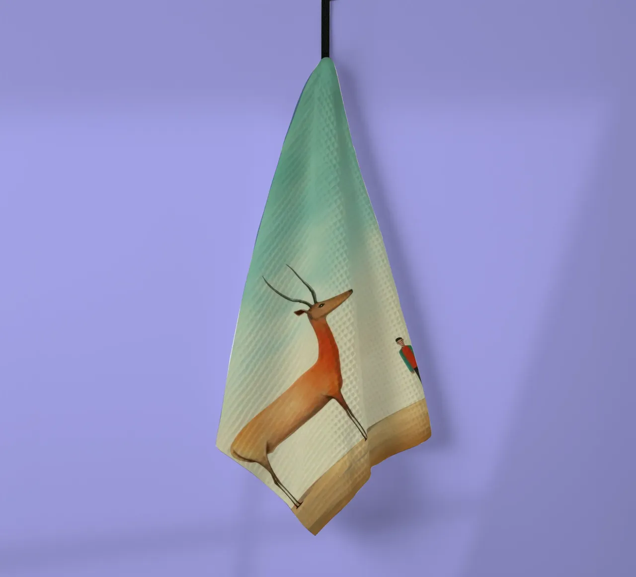 Antilope minimale 3 torchon de Minimal Animal Art