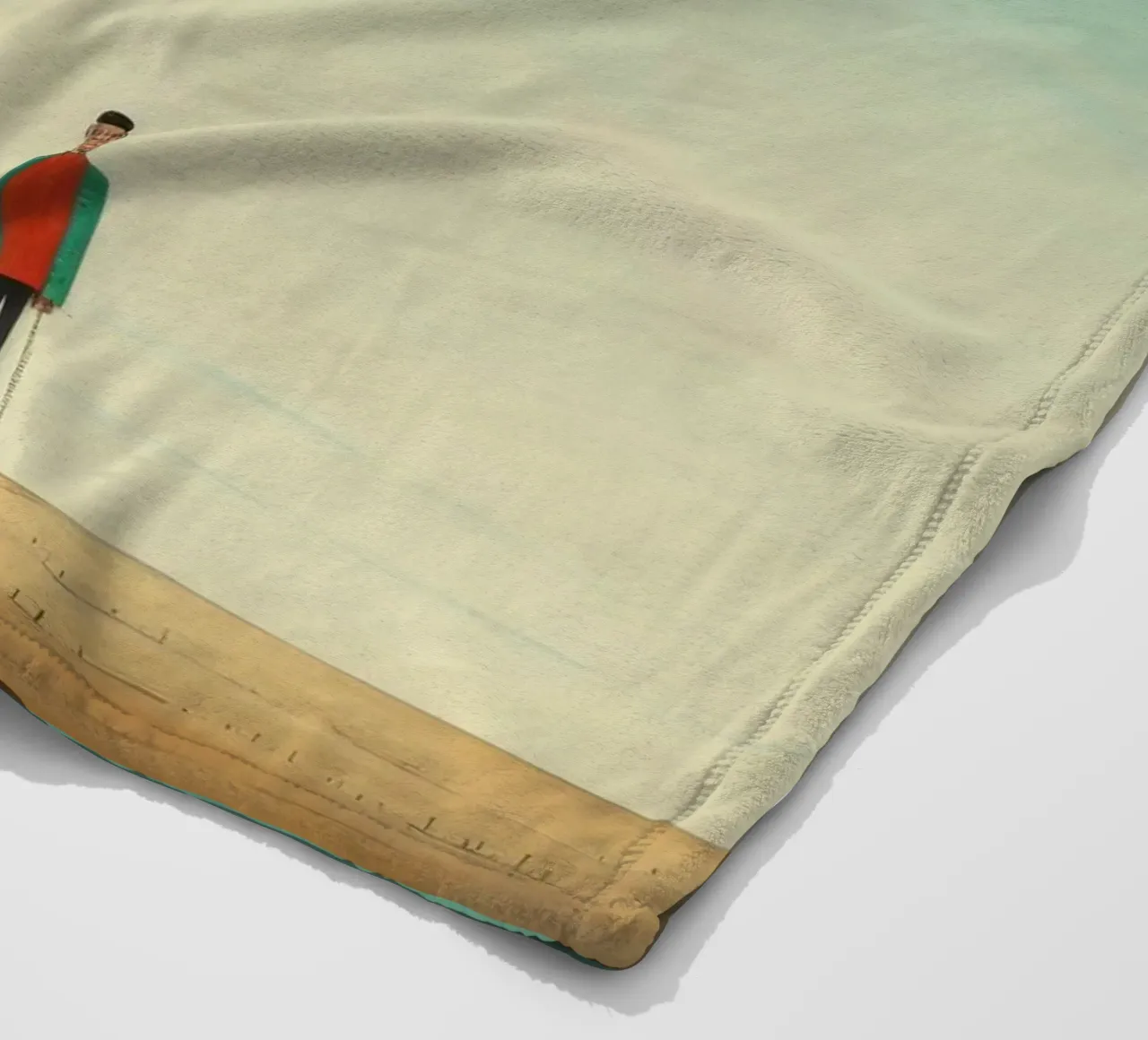 Minimal Antelope 3 fleece blanket by Minimal Animal Art