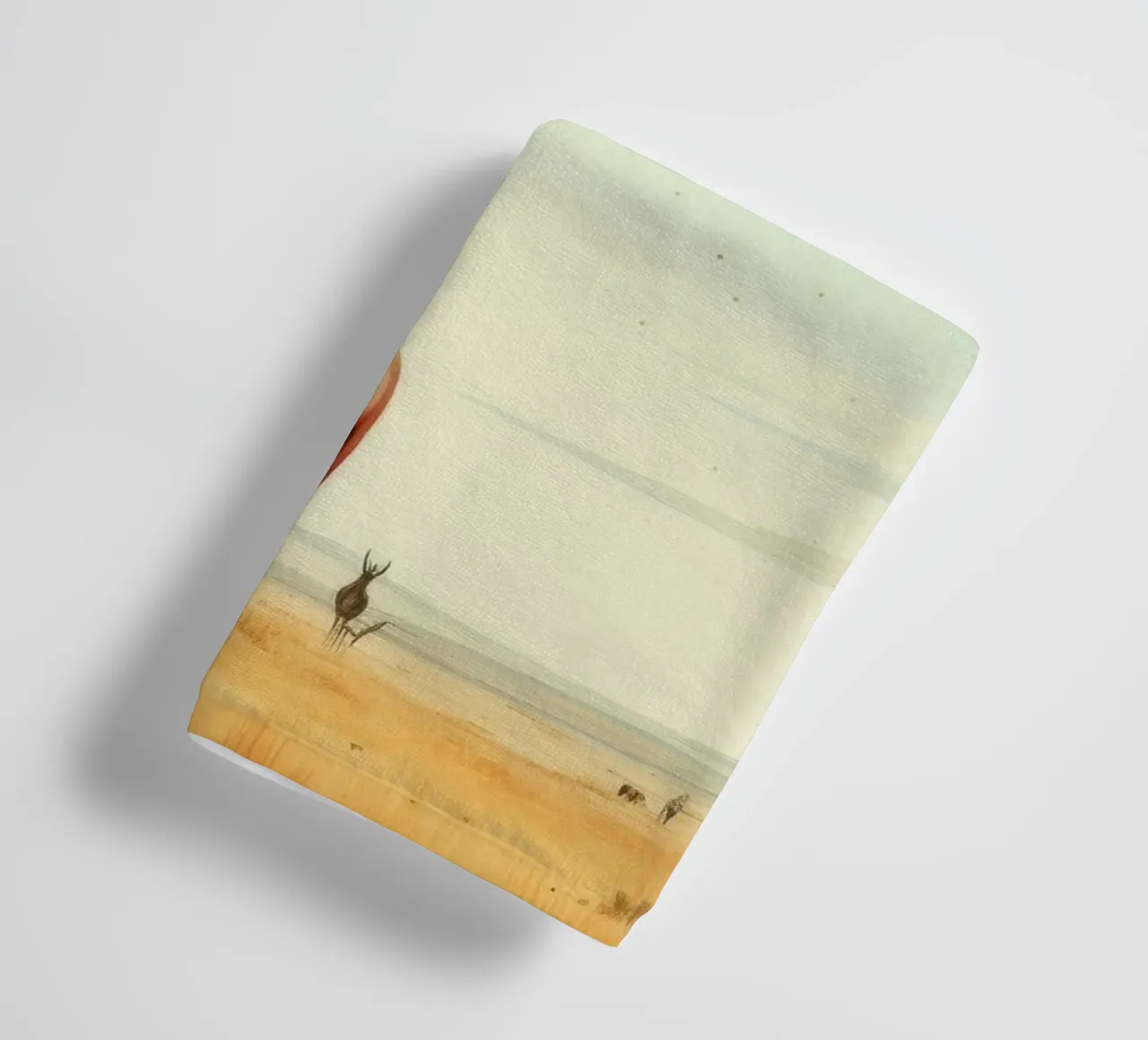 Minimal Antelope 4 towel by Minimal Animal Art