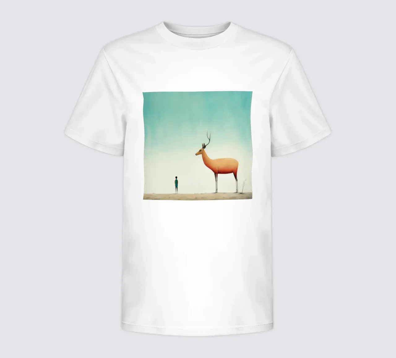 Minimal Antelope 1 kids t-shirt by Minimal Animal Art
