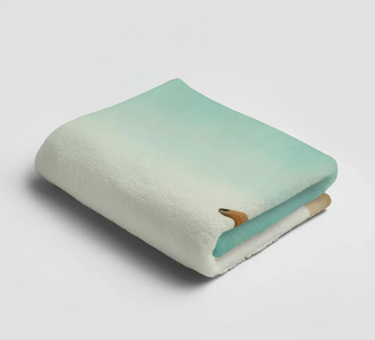 Minimal Antelope 1 towel by Minimal Animal Art