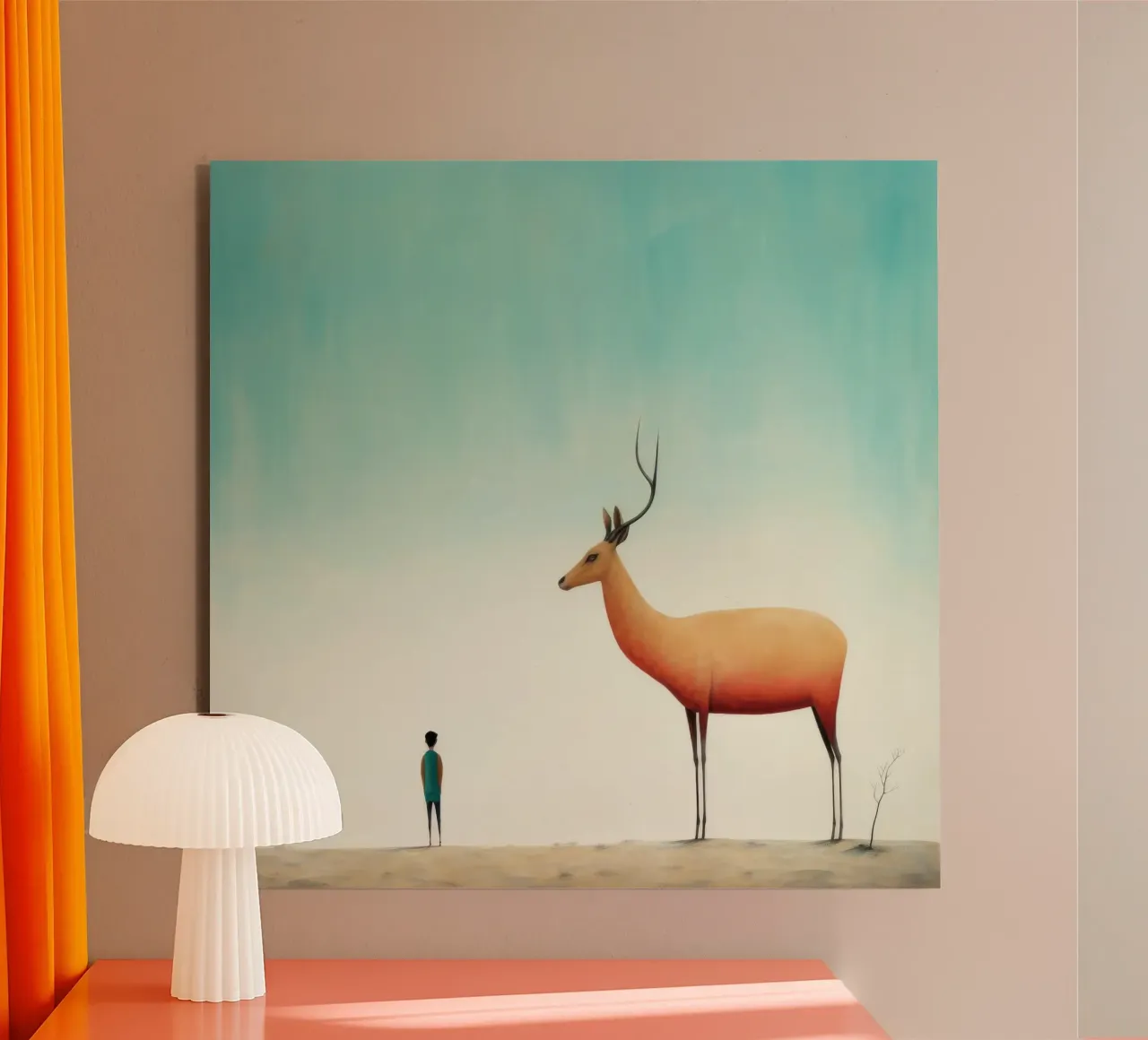 Minimal Antelope 1 forex plate by Minimal Animal Art