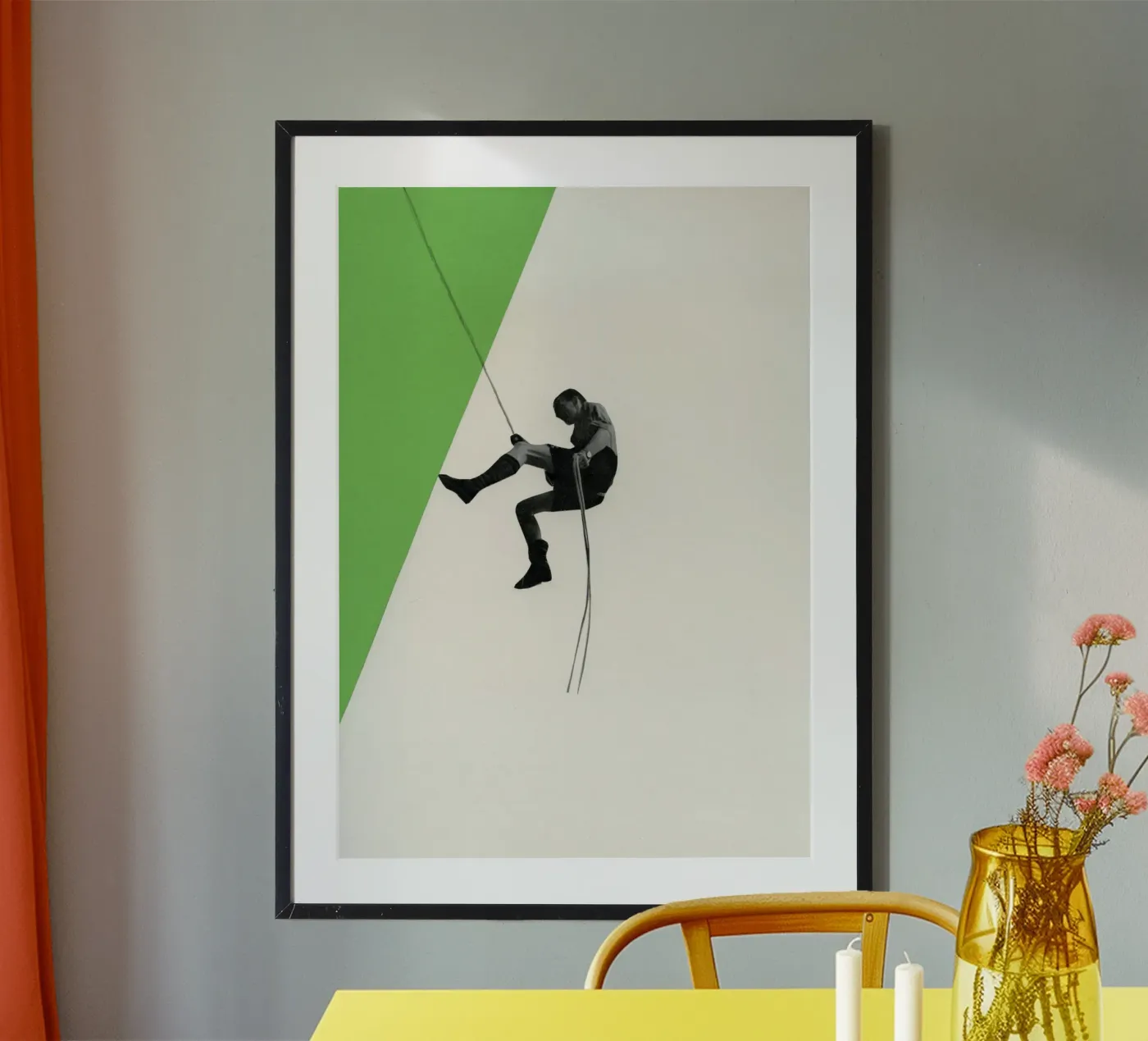 Discesa II poster da Cassia Beck Collage