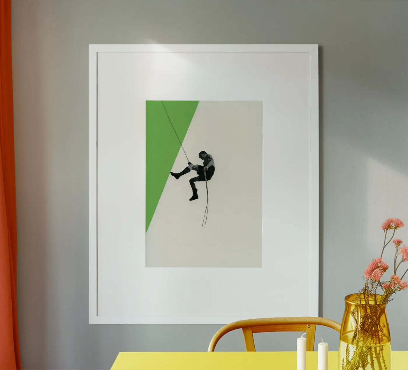 Discesa II poster da Cassia Beck Collage