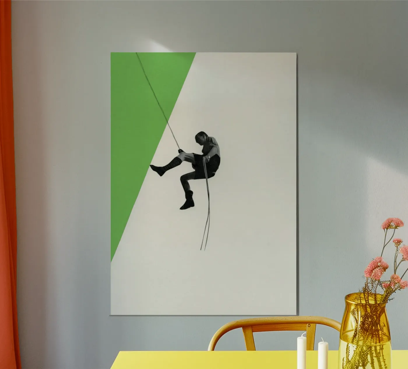 Discesa II poster da Cassia Beck Collage