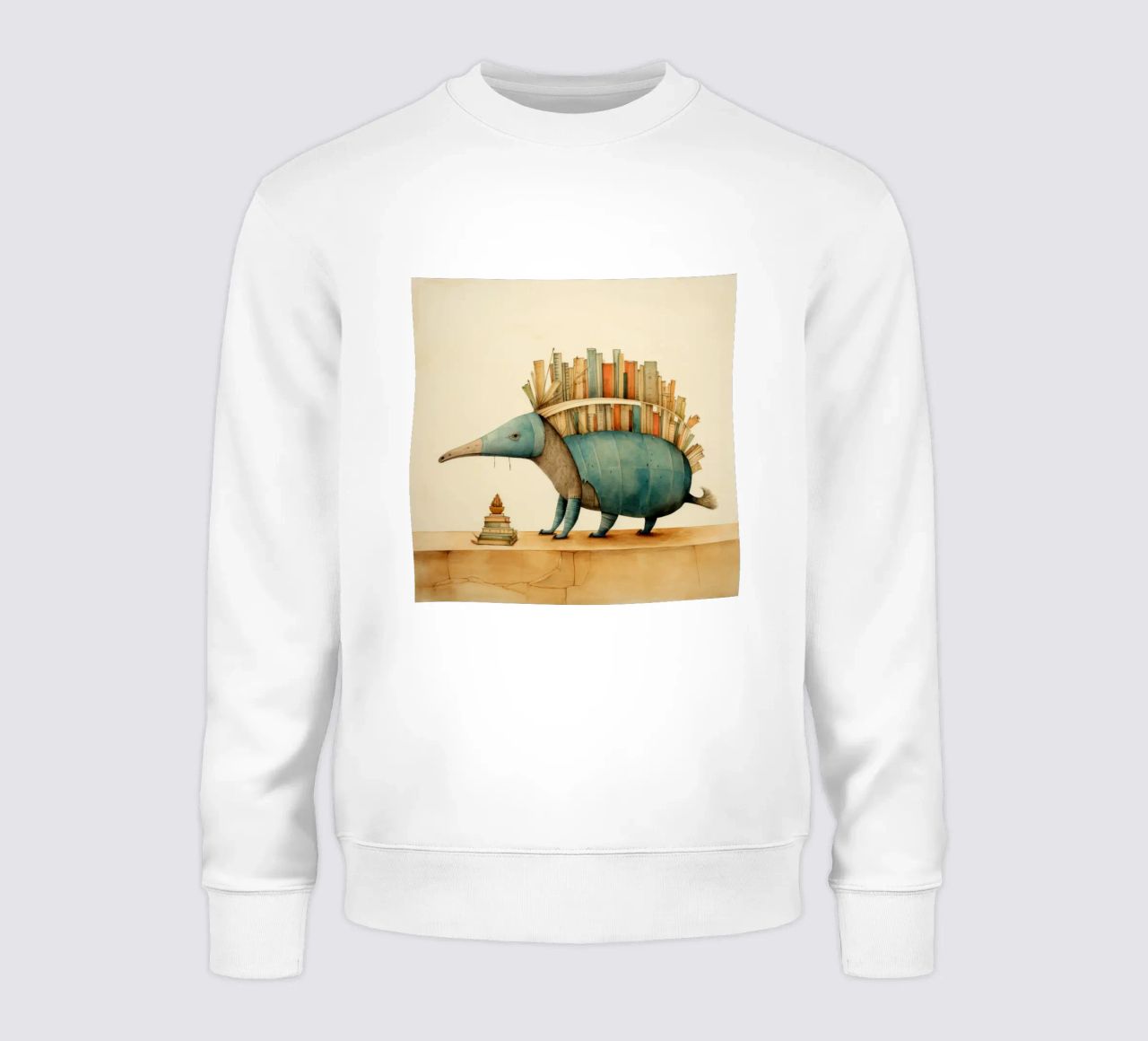 Armadillo mínimo 2 sudadera de Minimal Animal Art