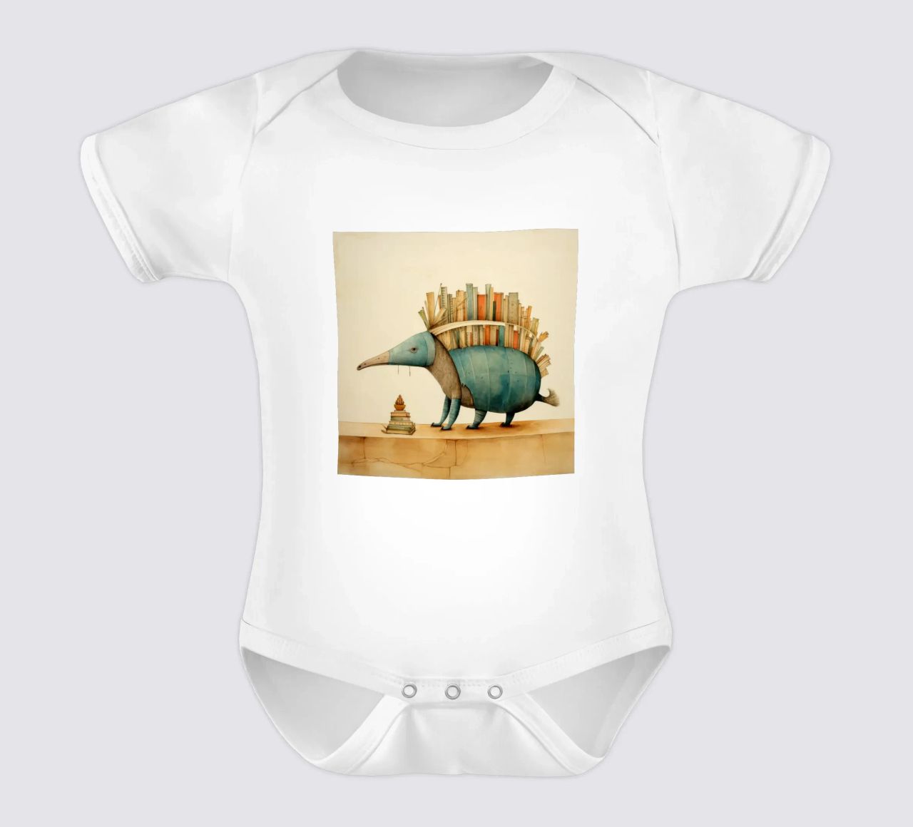 Armadillo mínimo 2 body de bebé de Minimal Animal Art