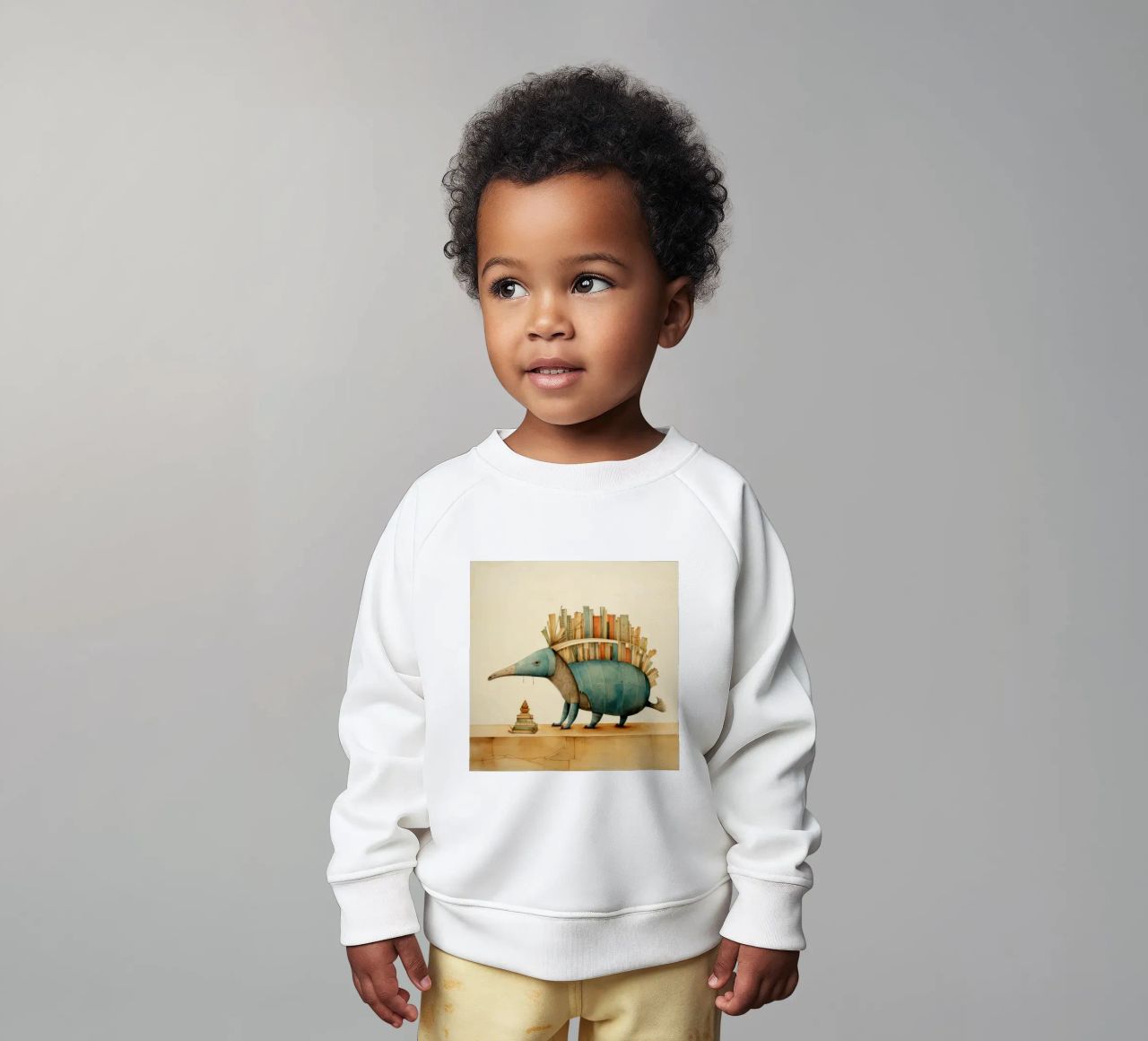 Armadillo mínimo 2 sudadera de bebé de Minimal Animal Art