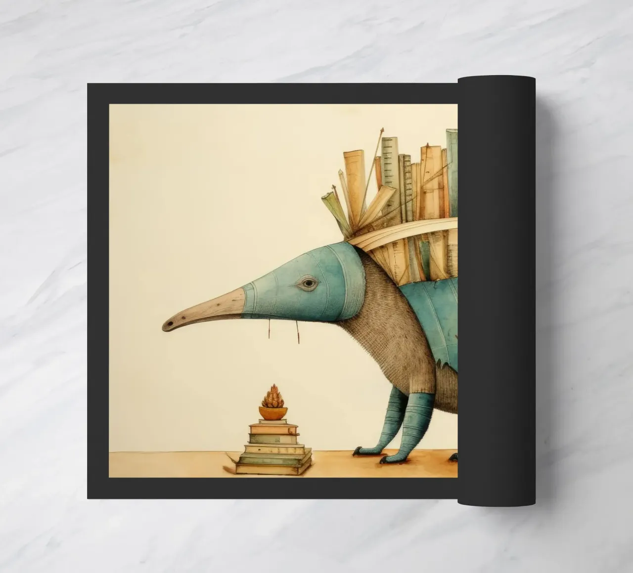 Armadillo minimale 2 zerbino da Minimal Animal Art