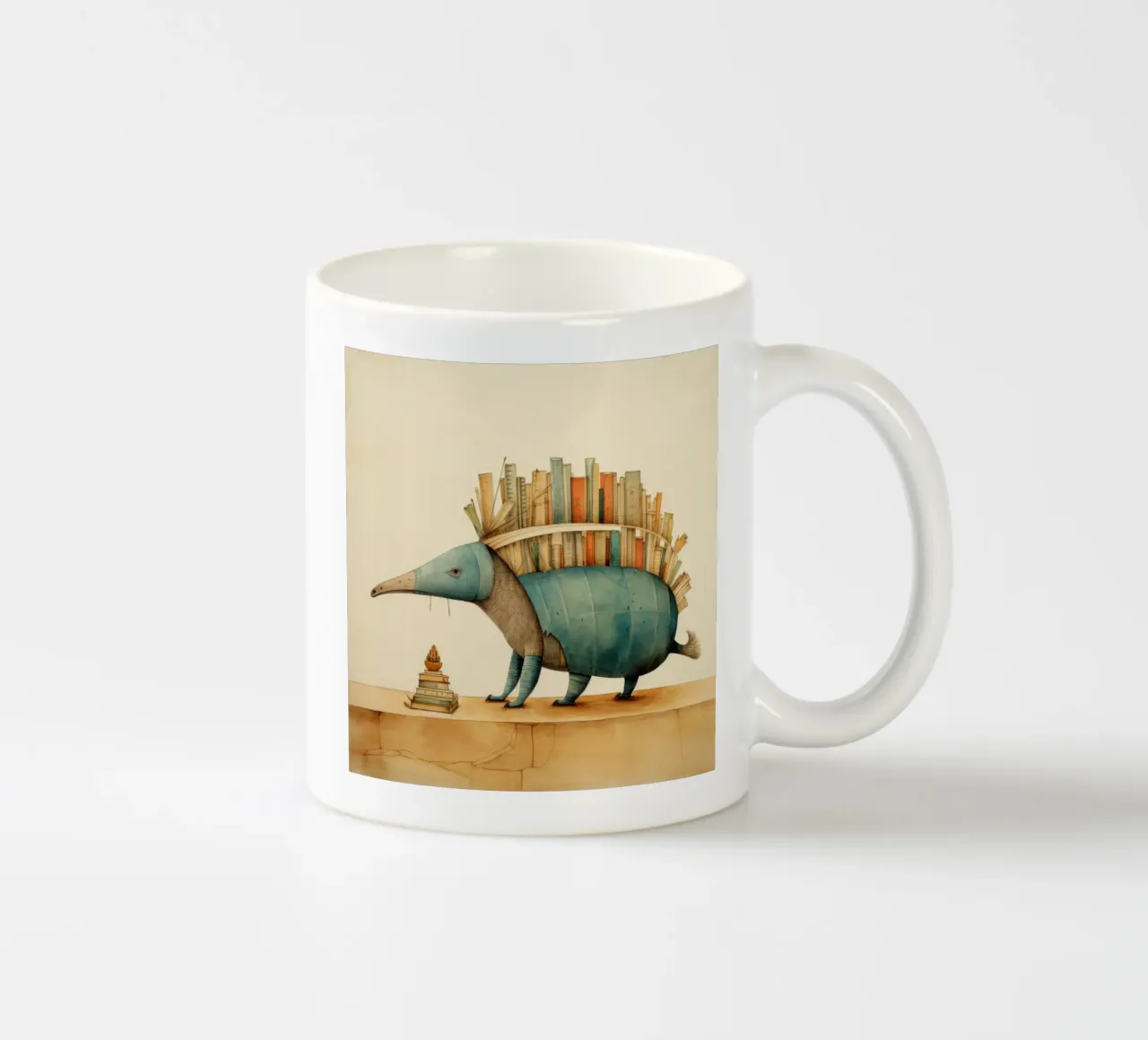 Armadillo minimale 2 tazza in ceramica da Minimal Animal Art