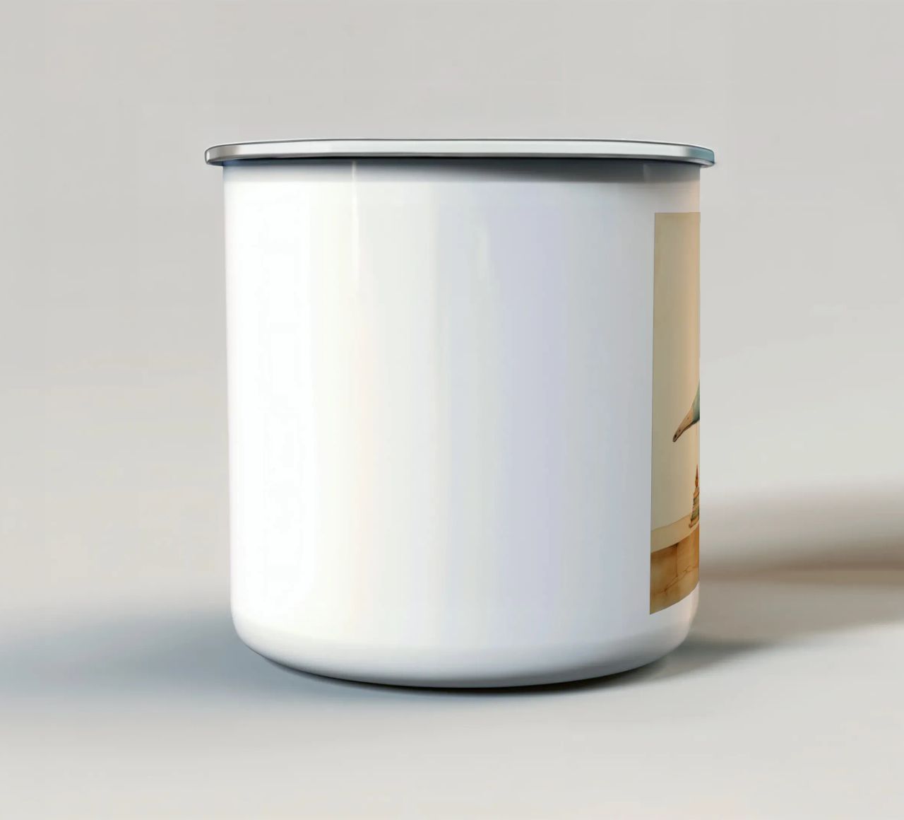Armadillo minimale 2 tazza in smalto da Minimal Animal Art