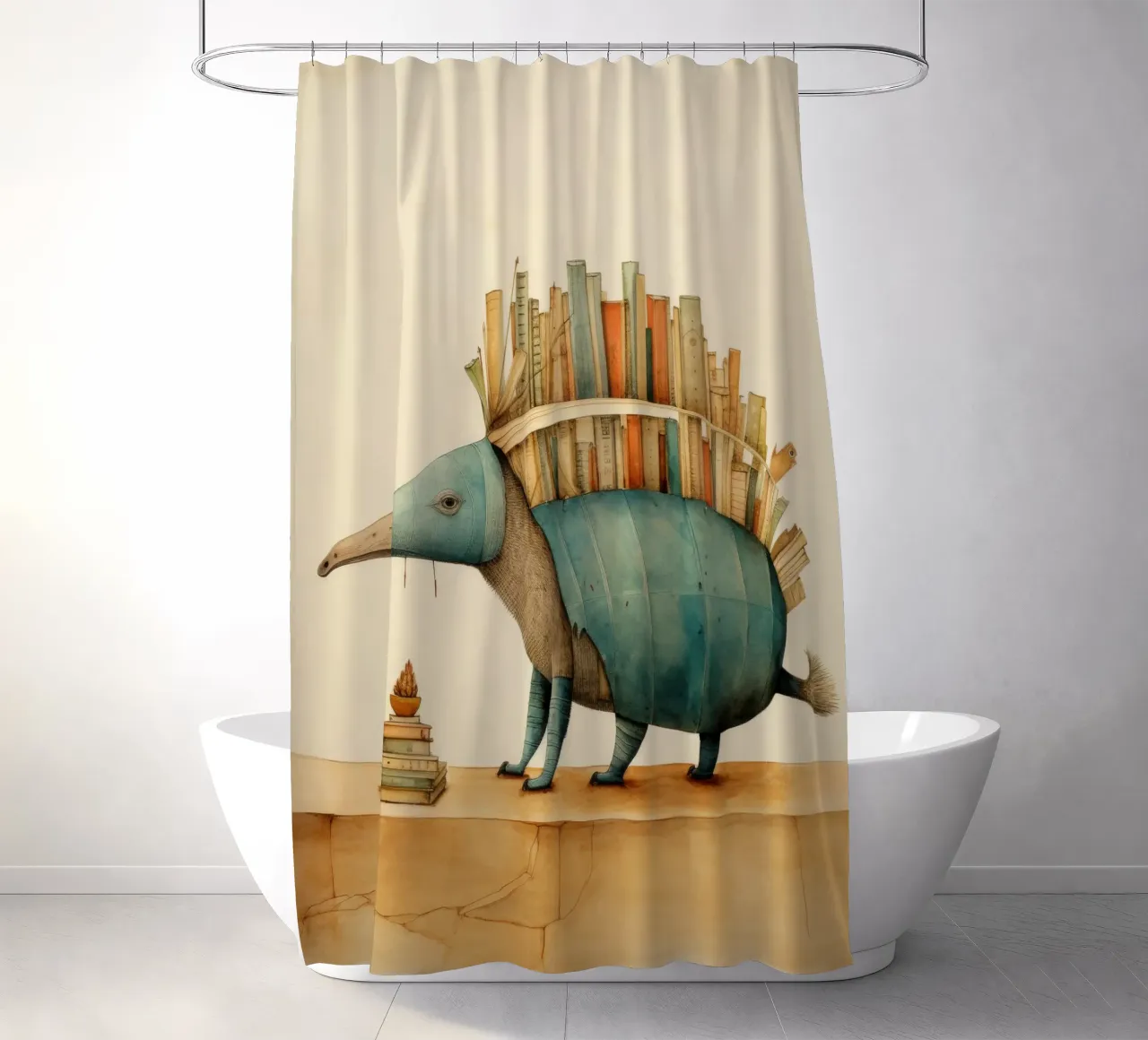 Armadillo minimale 2 tenda da doccia da Minimal Animal Art