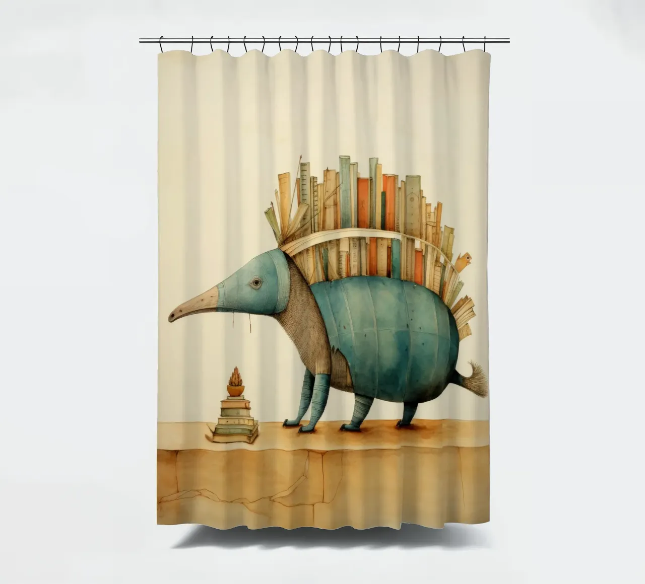 Armadillo minimale 2 tenda da doccia da Minimal Animal Art