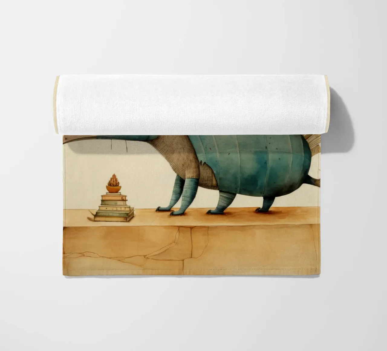 Armadillo minimale 2 telo mare da Minimal Animal Art