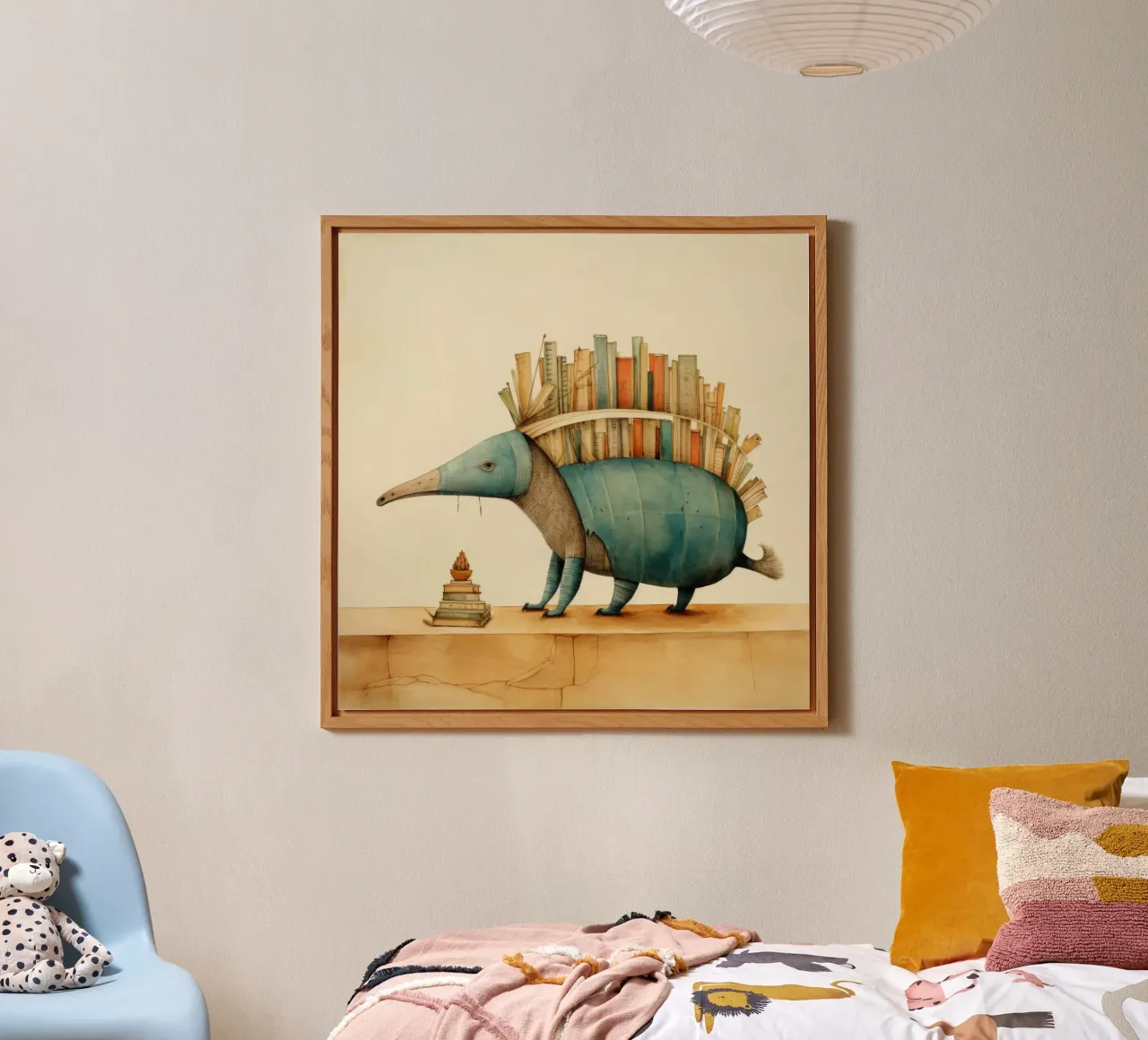 Armadillo minimale 2 alluminio dibond da Minimal Animal Art