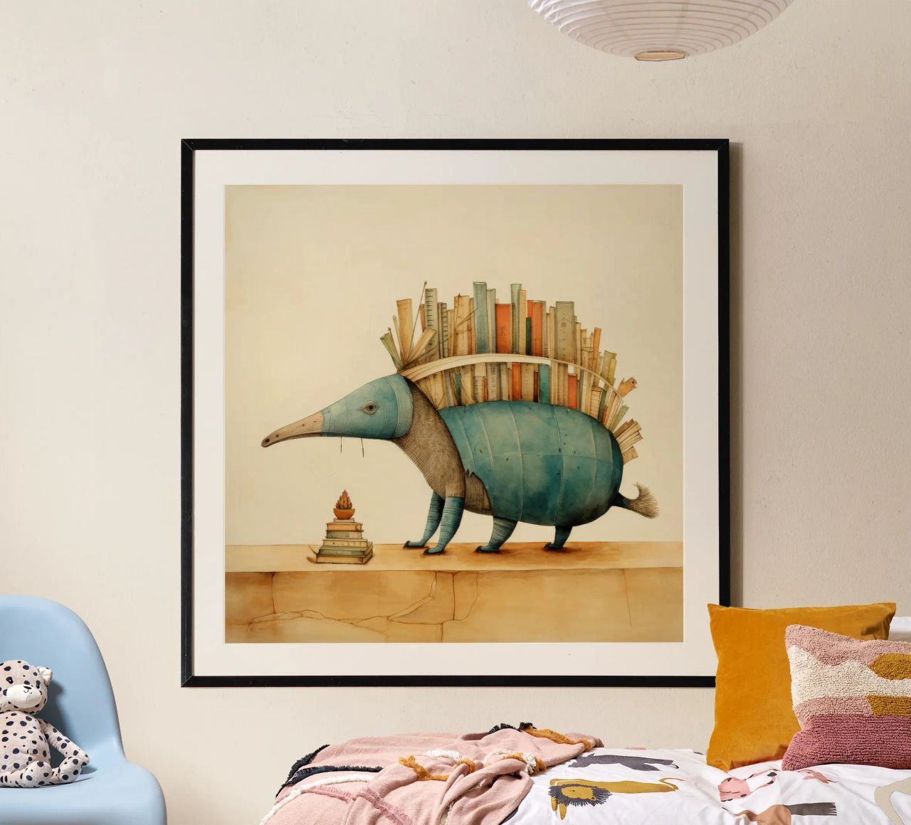 Armadillo mínimo 2 poster de Minimal Animal Art