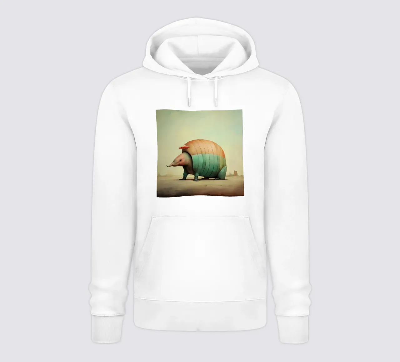 Armadillo minimale 3 felpa con cappuccio da Minimal Animal Art