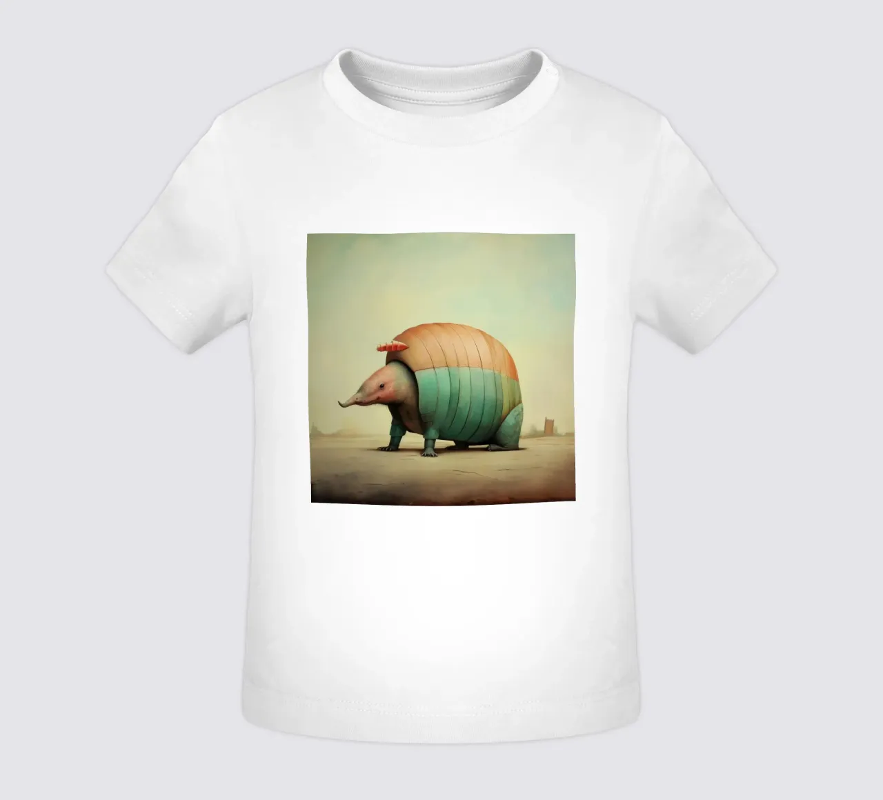 Armadillo minimale 3 maglietta neonato da Minimal Animal Art